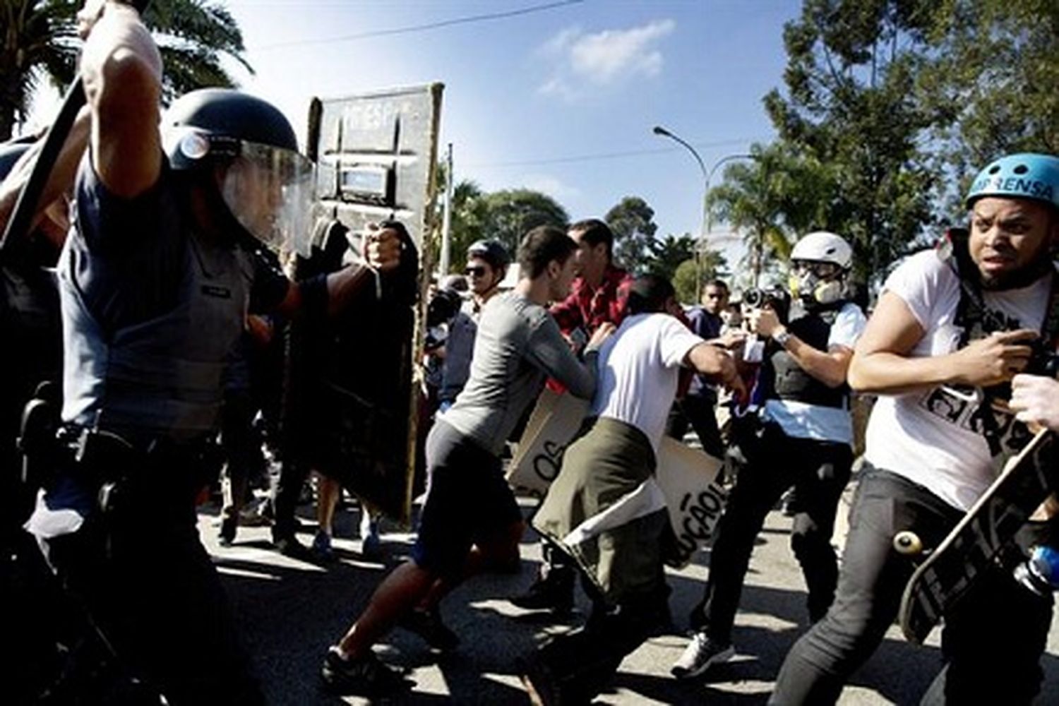 Incidentes en Brasil: la Policía reprimió a manifestantes
