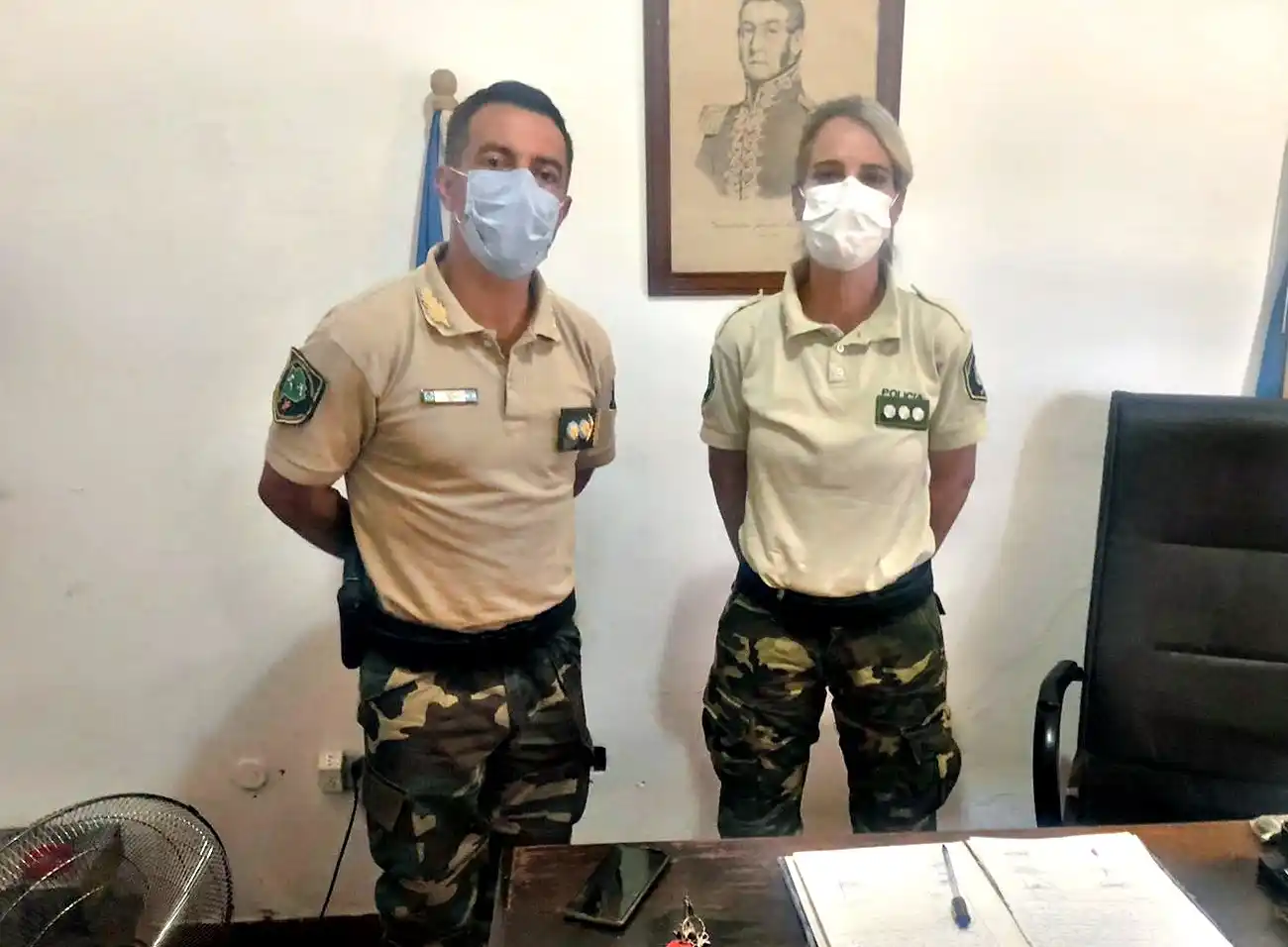 La oficial principal Labanca asumió en la Policía Rural