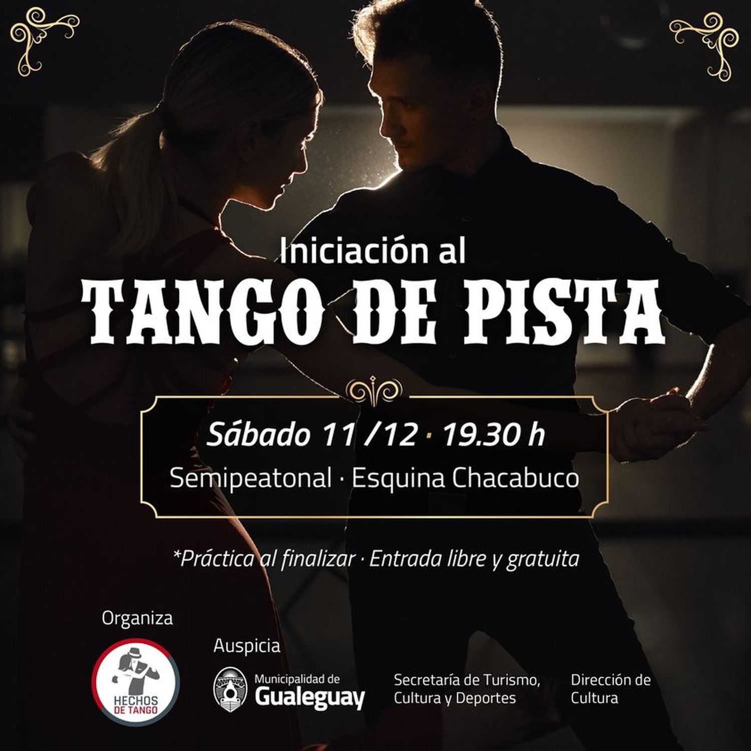 Día del Tango: realizan una clase abierta