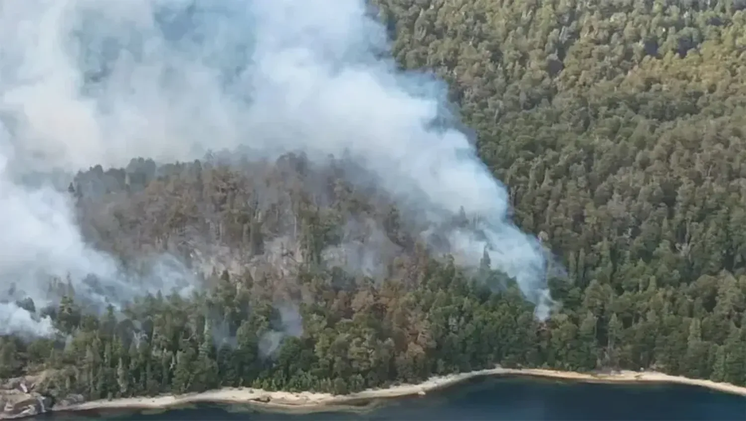 Incendio en el Parque Nacional Nahuel Huapi: el fuego ya consumió 1500 hectáreas