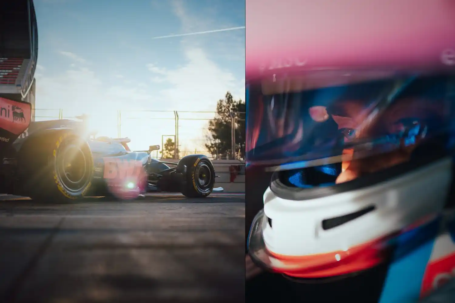 Ayer no pudo salir a pista debido a la lluvia que cayó en Barcelona.