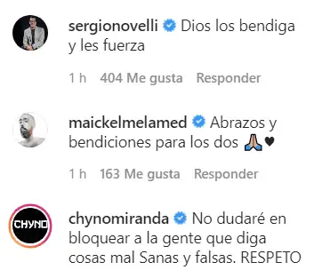 Muchas fueron las muestras de cariño que recibió Chyno. Foto Instagram