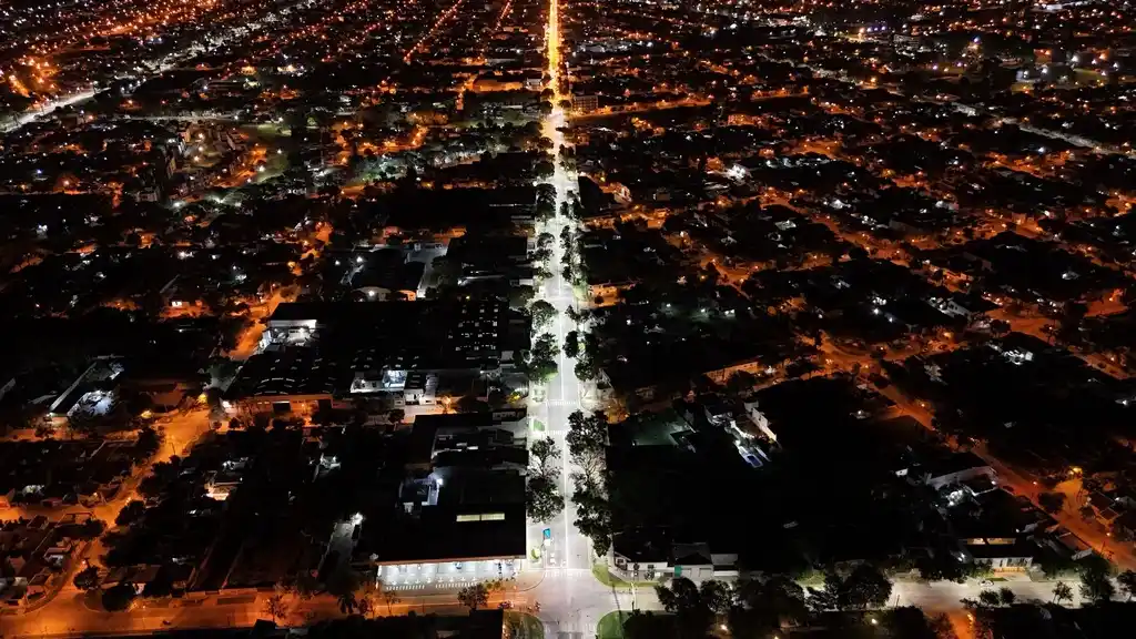 Finalizó el recambio de luminarias en Bv. Santa Fe