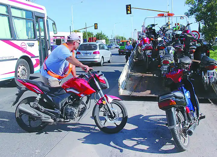 Rosario: Un 43 % más de motos fueron al corralón