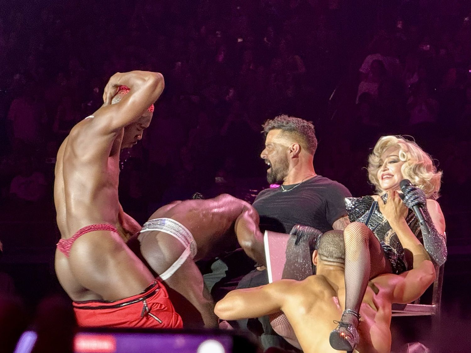 Ricky Martin y Madonna desplegaron mucha sensualidad en el escenario