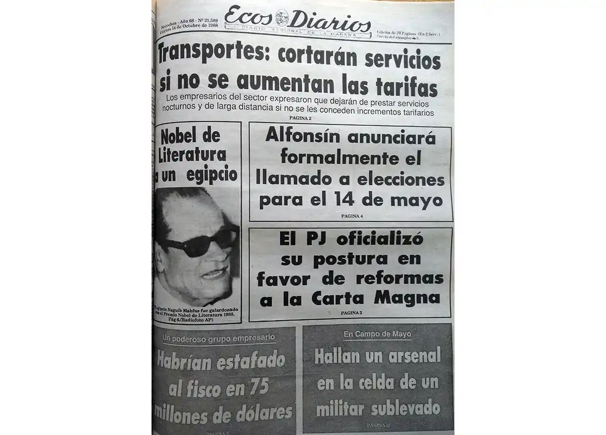 Viernes 14 de octubre de 1988