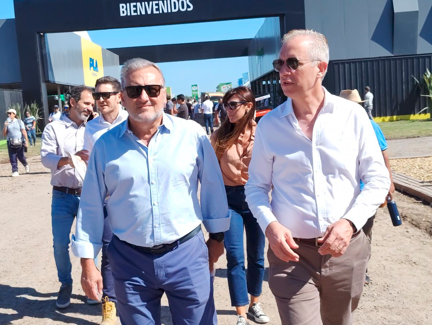 El senador nacional visitó la expo en la jornada del miércoles.