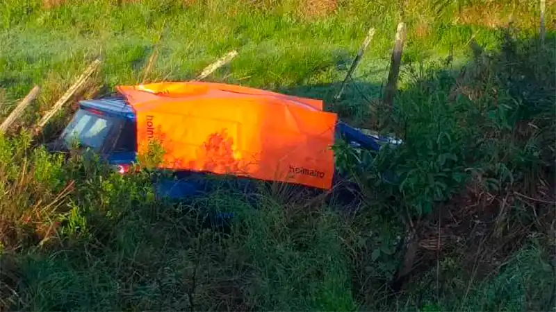 Entre Ríos: un hombre murió al despistar y volcar el vehículo que conducía