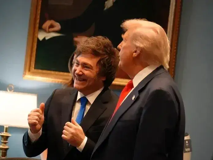 Javier Milei y Donald Trump.