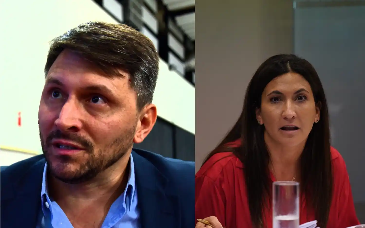 Marco Puricelli y Cecilia Roffé, concejales opositores.