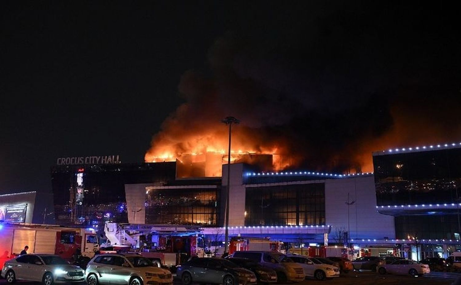 El ataque se produjo un tiroteo en la gran sala de conciertos Crocus City Hall