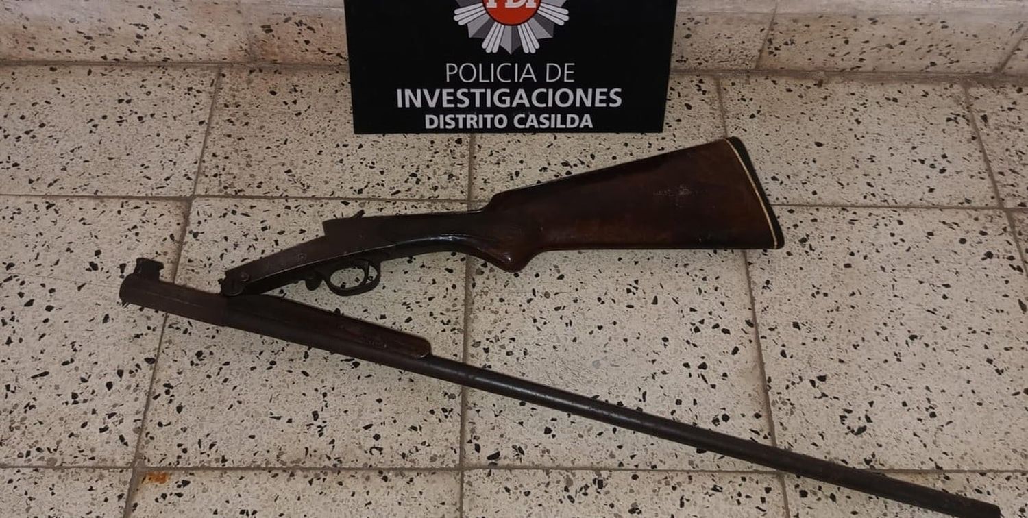 Durante el operativo lograron secuestrar una escopeta calibre 16.