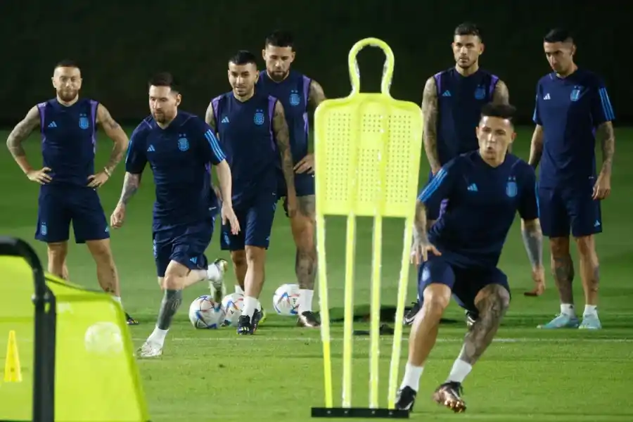 Entrenamiento y asado con la familia para la Selección Argentina