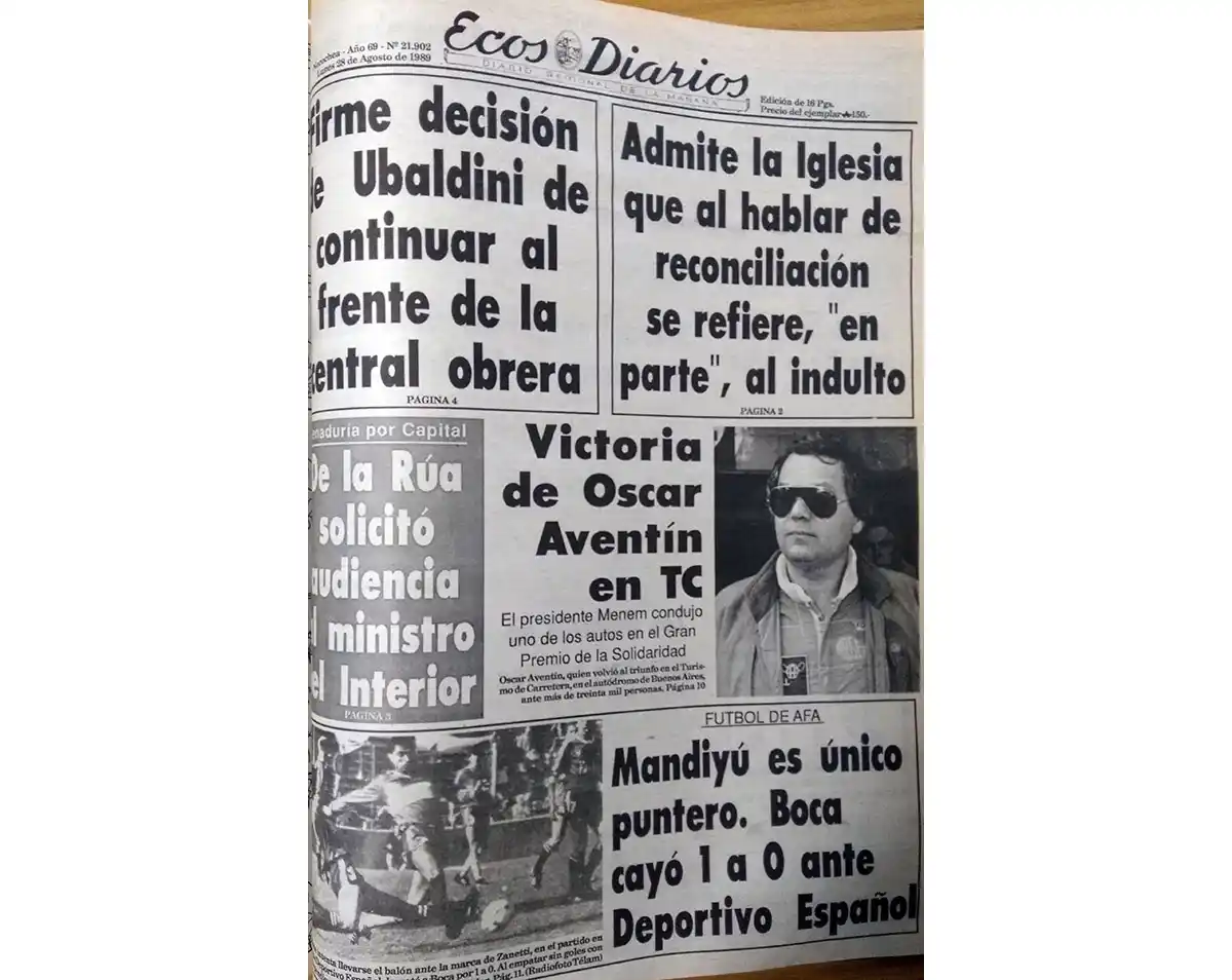 Lunes 28 de agosto de 1989