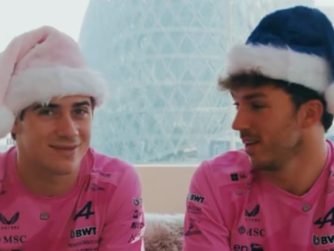 El saludo navideño de Franco Colapinto y Pierre Gasly para los fanáticos de Alpine Foto:Video y captura: IG/@alpinef1team