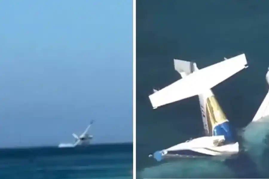 En australia una avioneta cayó al mar y dejó un saldo de 3 muertos 