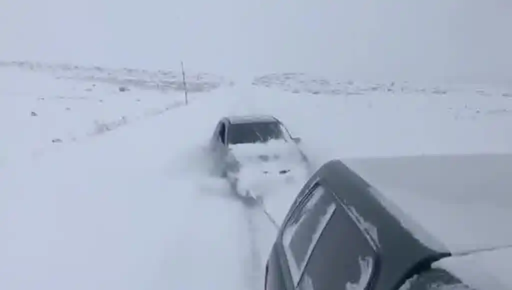 Mendoza: rescataron a una pareja atrapada en una tormenta de nieve