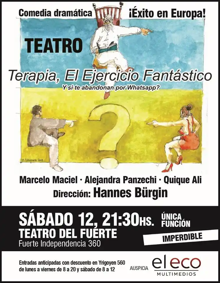 Hannes Bürgin: Director de la obra: “Terapia, El Ejercicio Fantástico” | Buenas y Santas