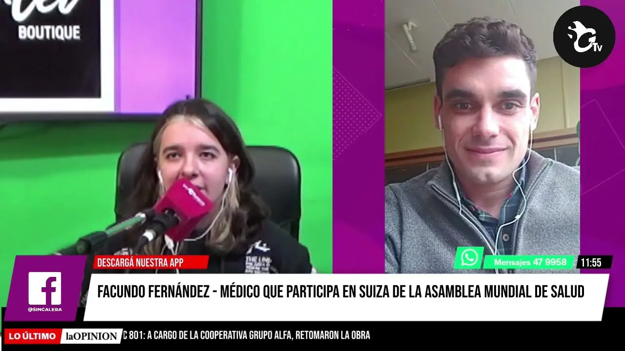 Facundo Fernández, un médico de San Pedro en la Asamblea Mundial de la Salud en Suiza