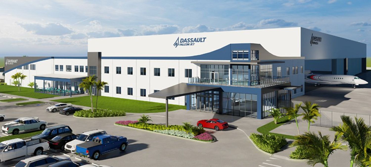 Dassault Falcon construirá un centro de mantenimiento en Melbourne, Florida