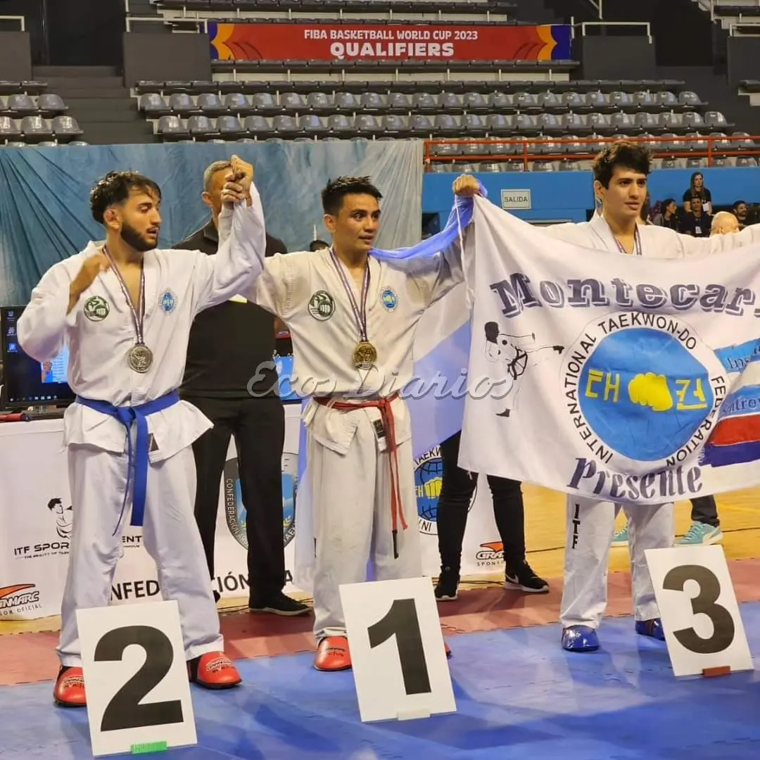 Mario Montiel y su primer puesto en el Sudamericano de Taekwondo