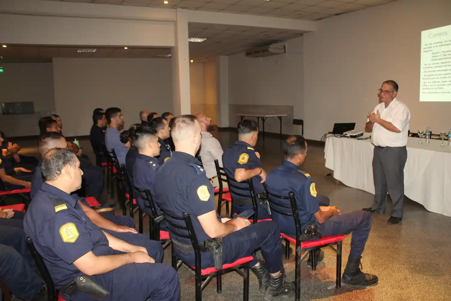 Se desarrolló capacitación para funcionarios policiales