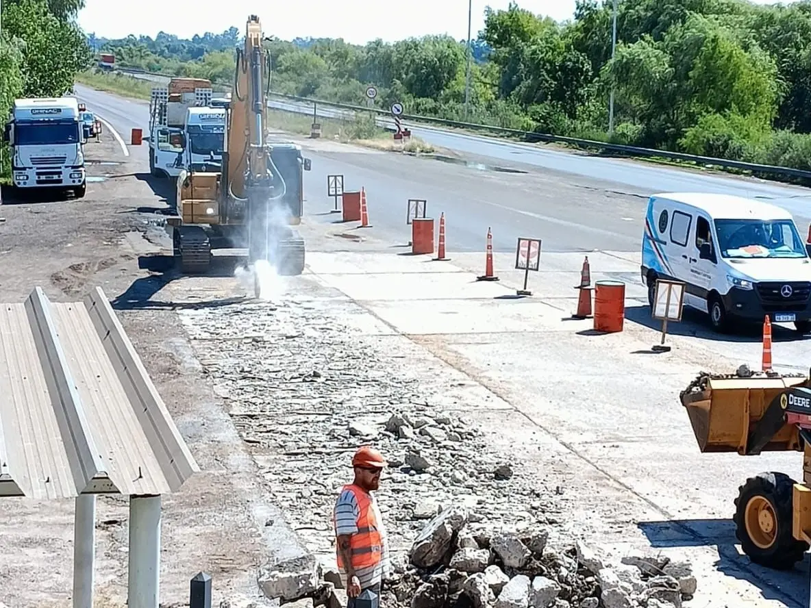 Continúan las obras de puesta en valor en la Autovía del Mercosur