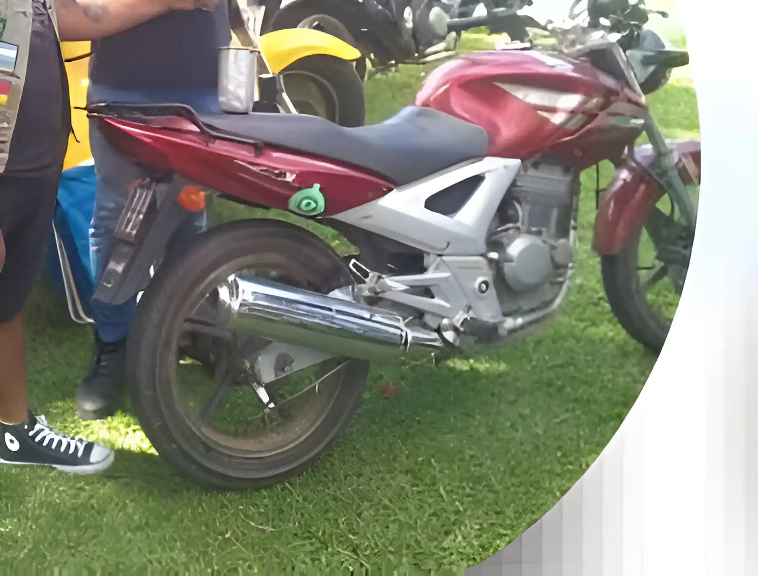 La moto fue recuperada.