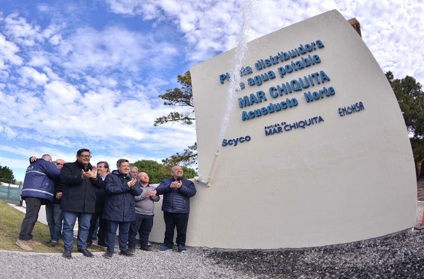 Con la presencia de la comunidad, inauguraron el acueducto Santa Clara del Mar - Mar Chiquita