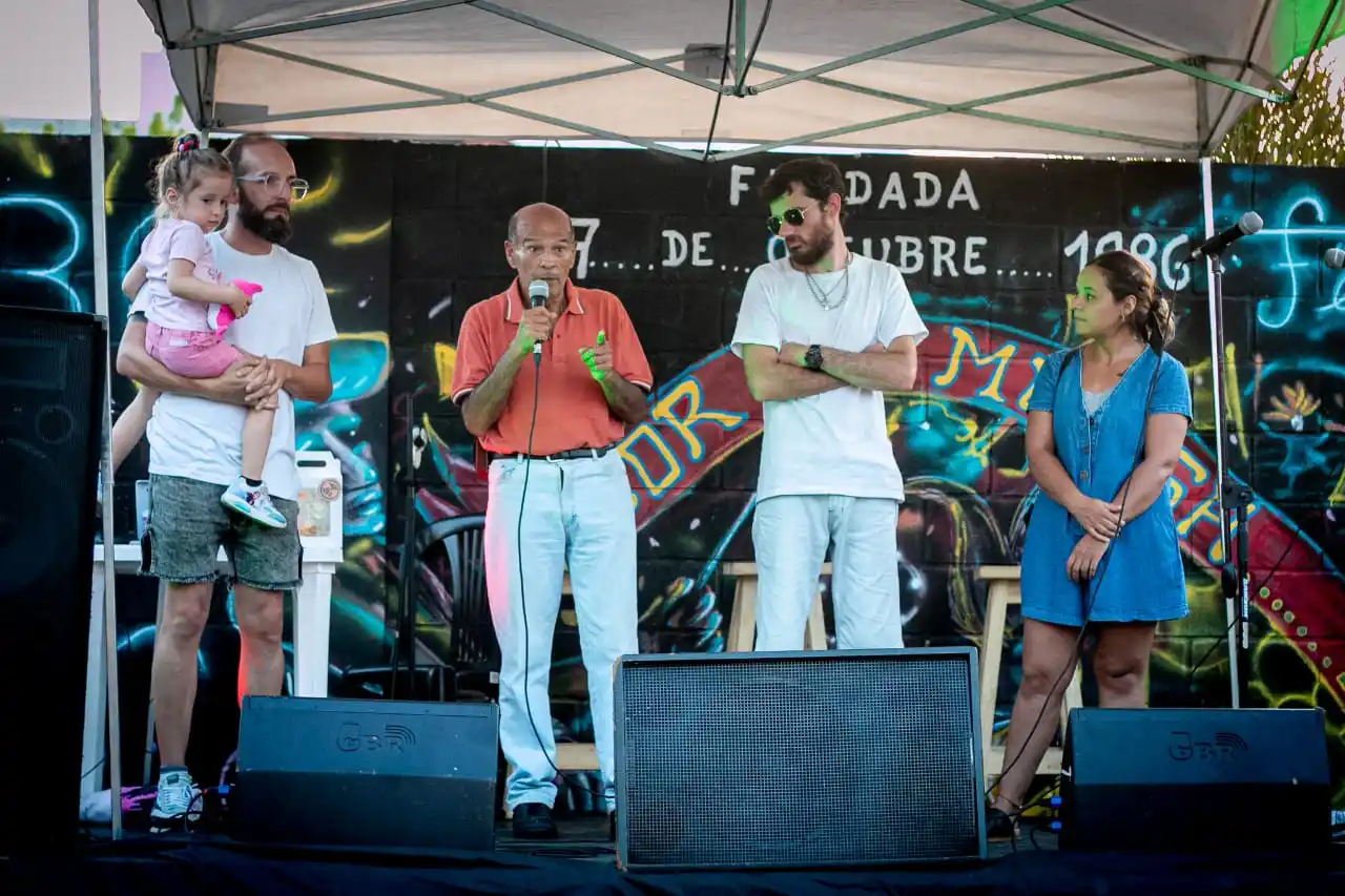 Homenajearon a “Motoneta” Conti en el barrio Las Ranas
