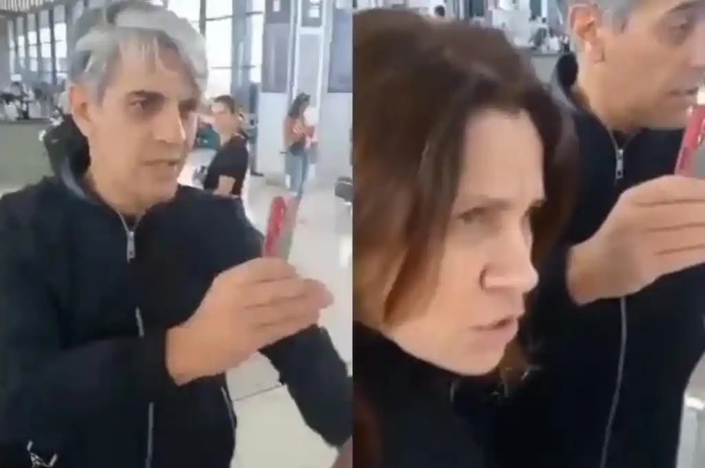 Pablo Echarri y Nancy Dupláa protagonizaron un escandalo previo a embarcar.