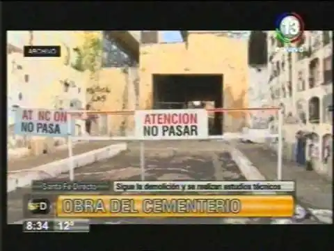 Obras en el Cementerio: Ya se concretó el 80 % de la demolición