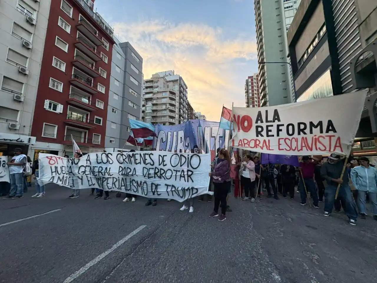 Más allá de la conmemoración y homenaje a la posición de la mujer en el trabajo y en la vida, el ambiente estuvo marcado por una fuerte ideología en contra de las políticas del actual gobierno nacional, mezclando diversos intereses entre los participantes de la marcha.
