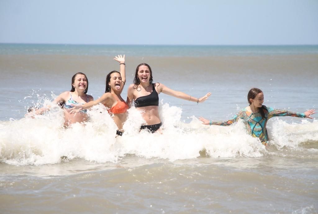 Calor y más calor, pero en la playa es otra cosa