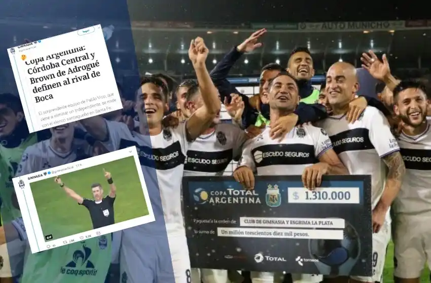 La reacción de la cuenta oficial de Gimnasia tras eliminar a Boca se volvió viral en Twitter