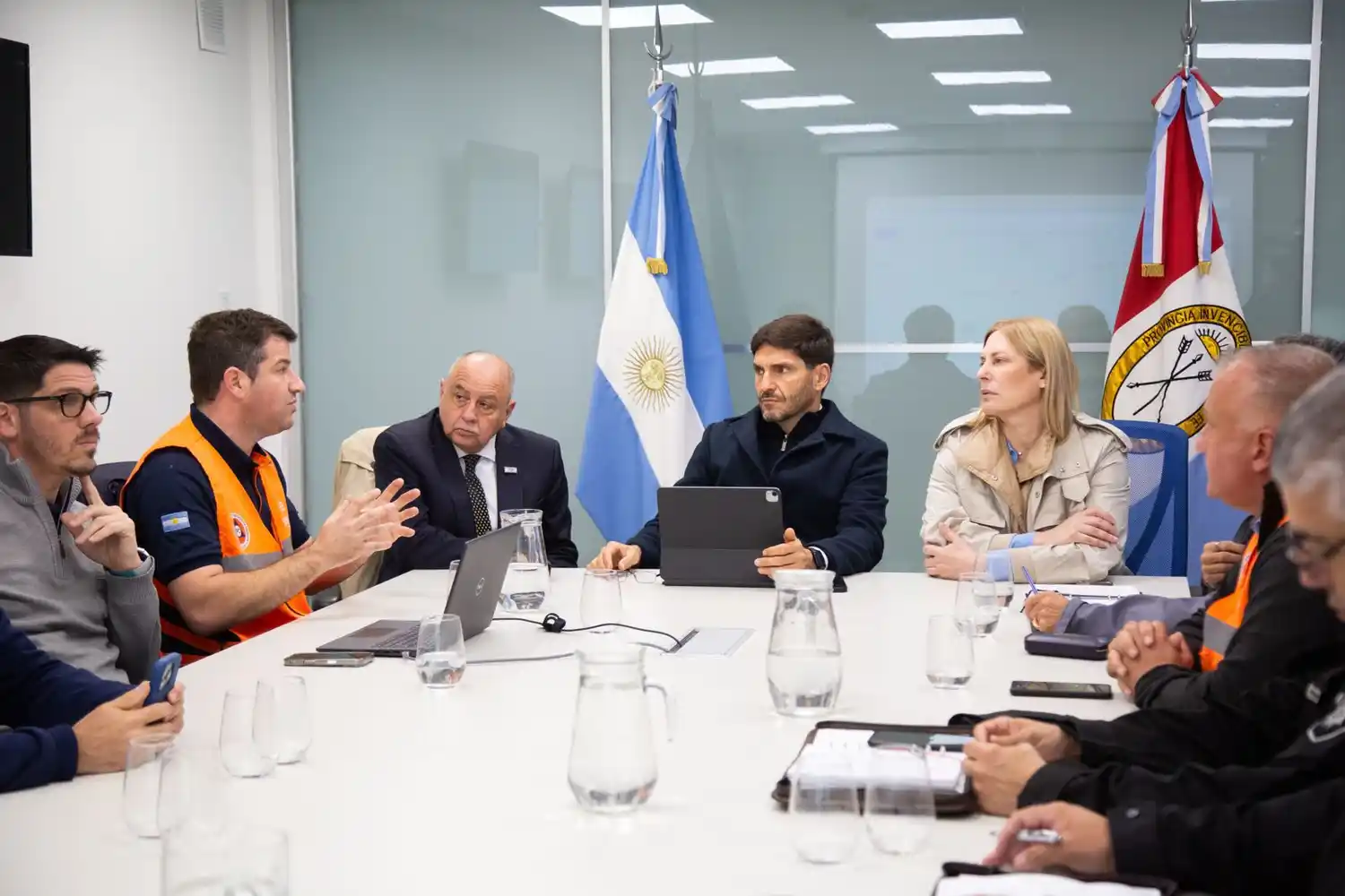Reunión de las principales áreas del gobierno para trabajar tras las intensas lluvias.