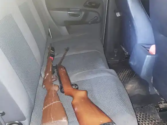 Secuestran camioneta con pedido de secuestro y armas de fuego en Puerto Yeruá