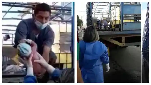¡INCREIBLE! UNA MUJER PARIÓ en un camión para transporte de ganado, en Guárico (+Video)