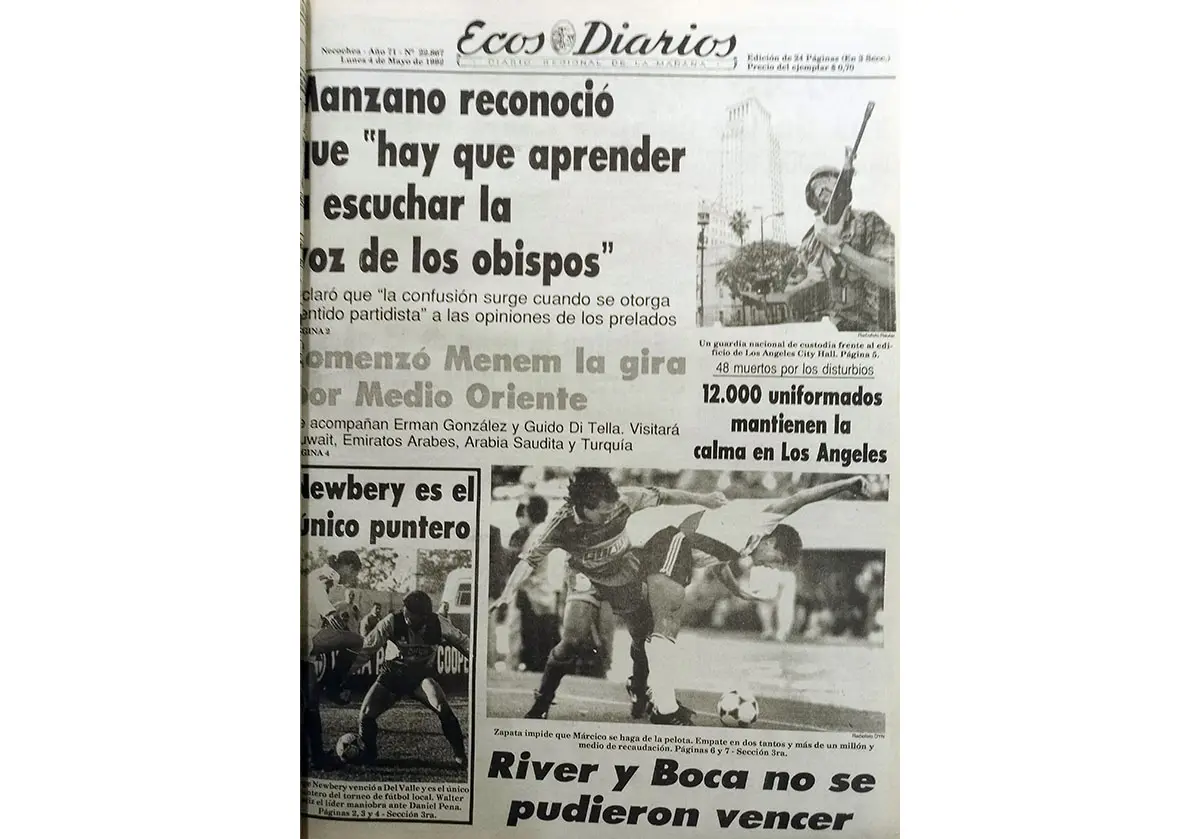 Lunes 4 de Mayo de 1992