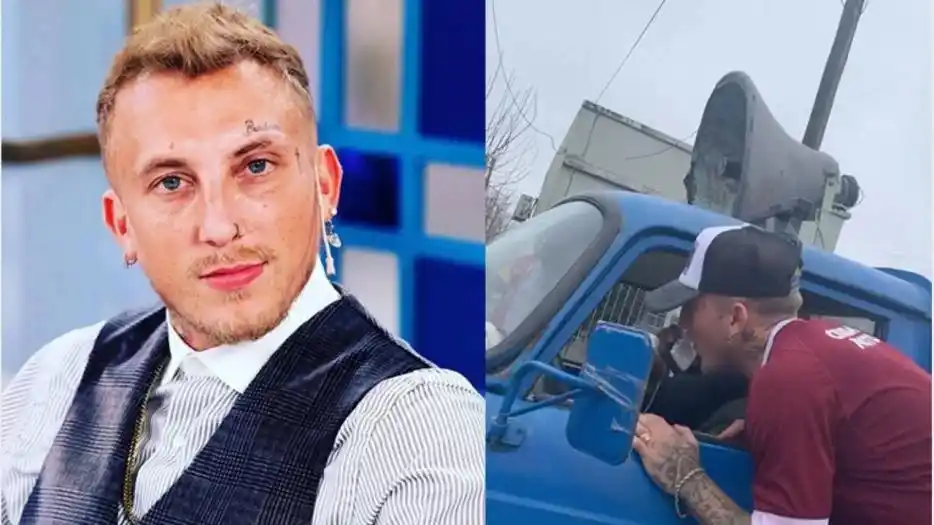 El Polaco cantó en Lanús con un vendedor ambulante de huevos y el video se hizo viral