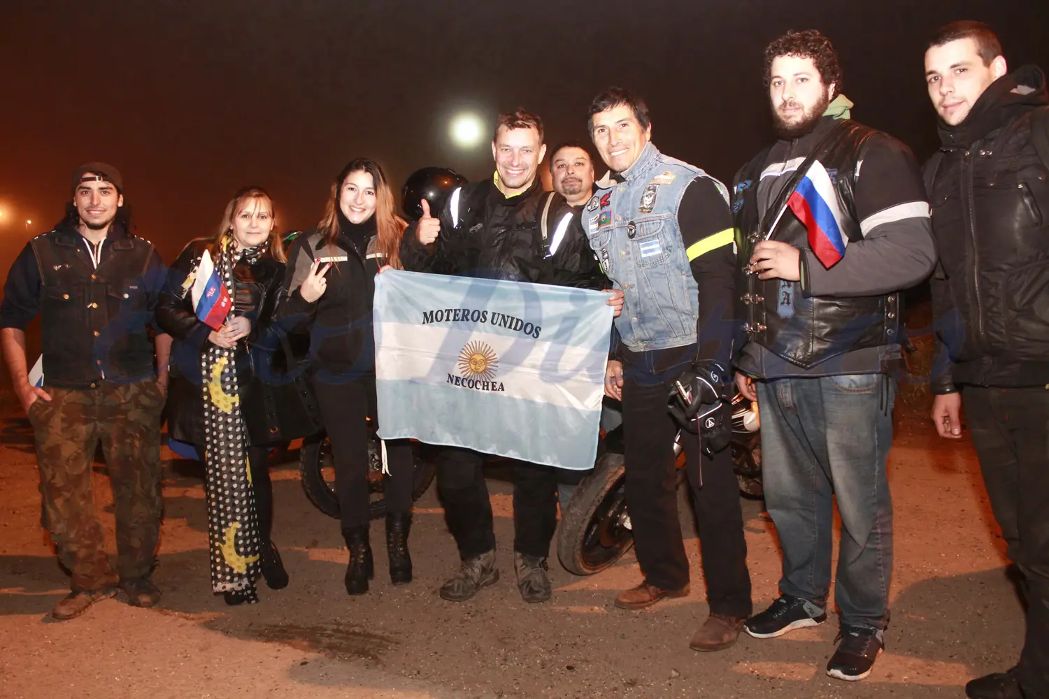 Desde Moscú, Oleg Kharitonov llegó en moto a nuestra ciudad