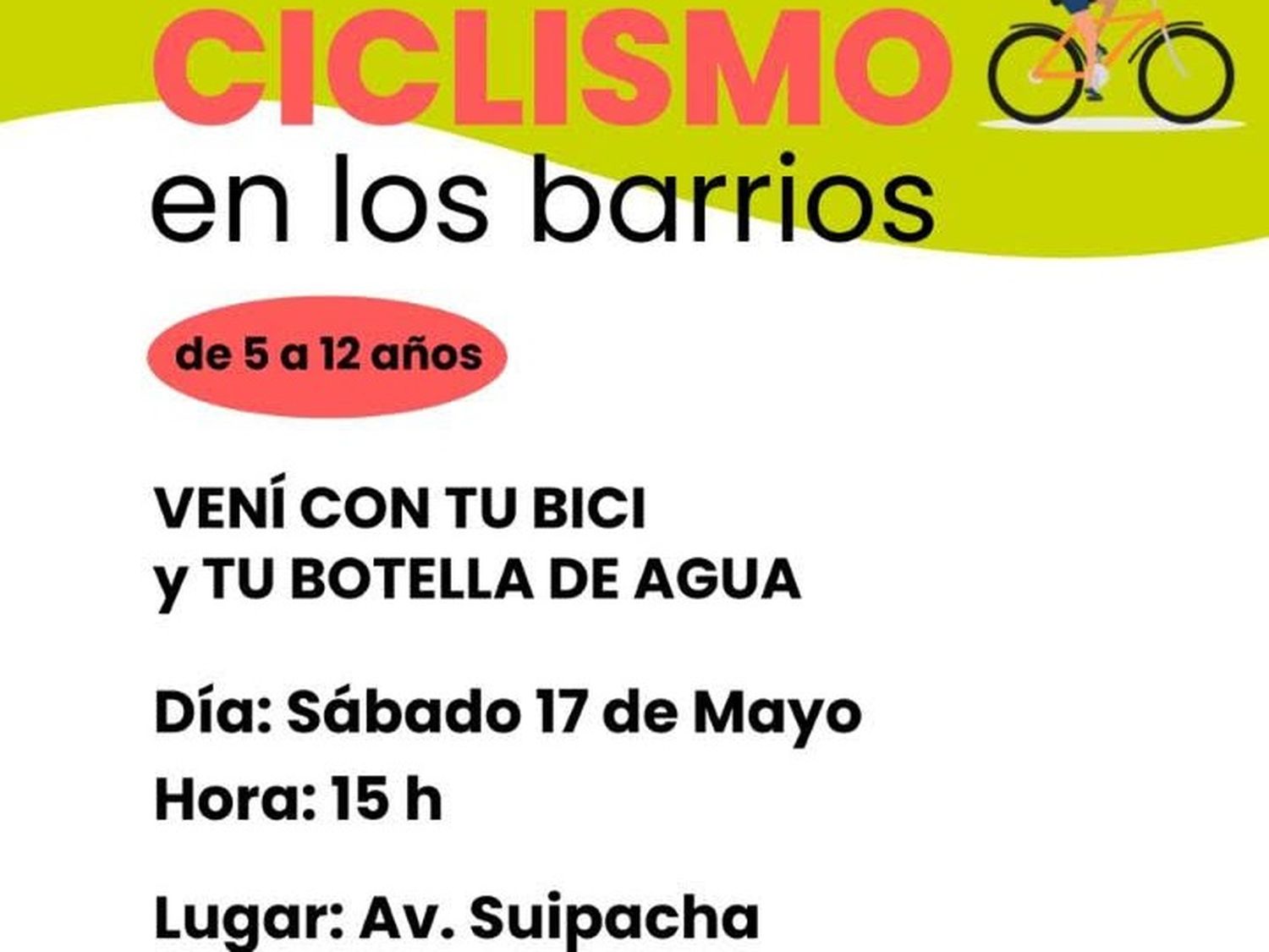 Una nueva edición de “Ciclismo en los barrios”