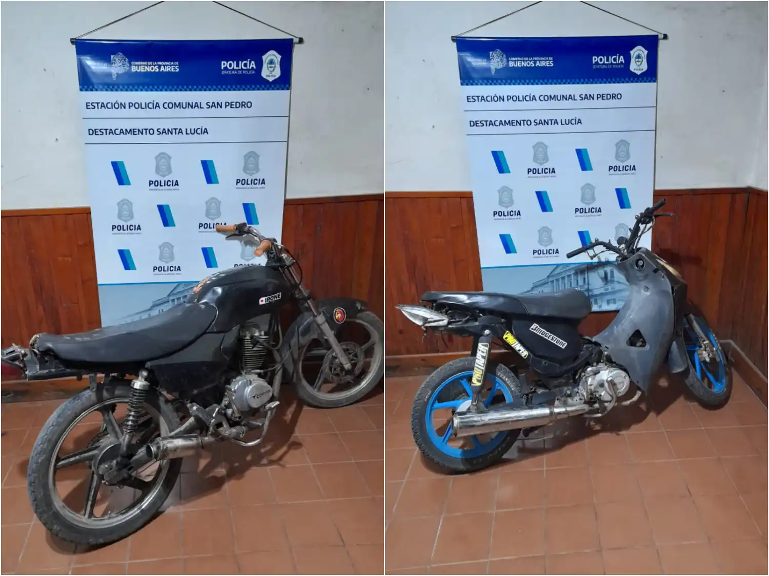 Dos motos secuestradas a menores en Santa Lucía