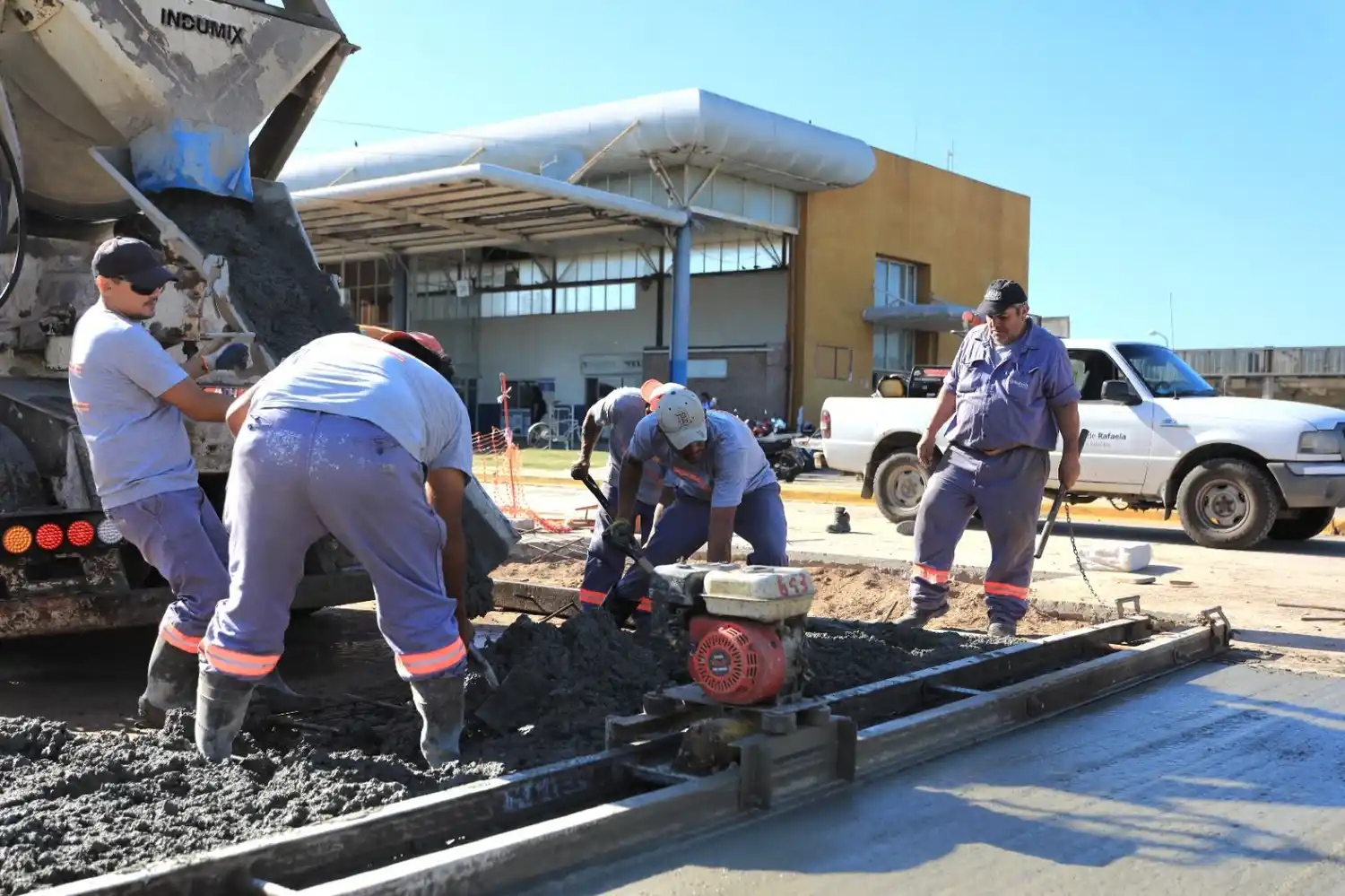 Continúan los trabajos de reparación de la Terminal de Ómnibus