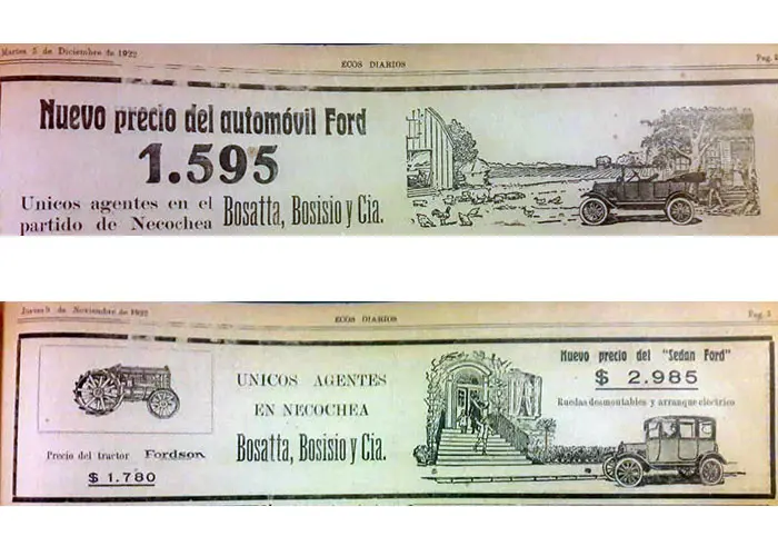 Los automóviles hace un siglo