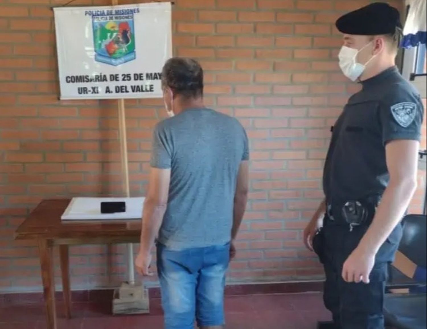 25 de Mayo: detenido por ocultar a un prófugo en su domicilio