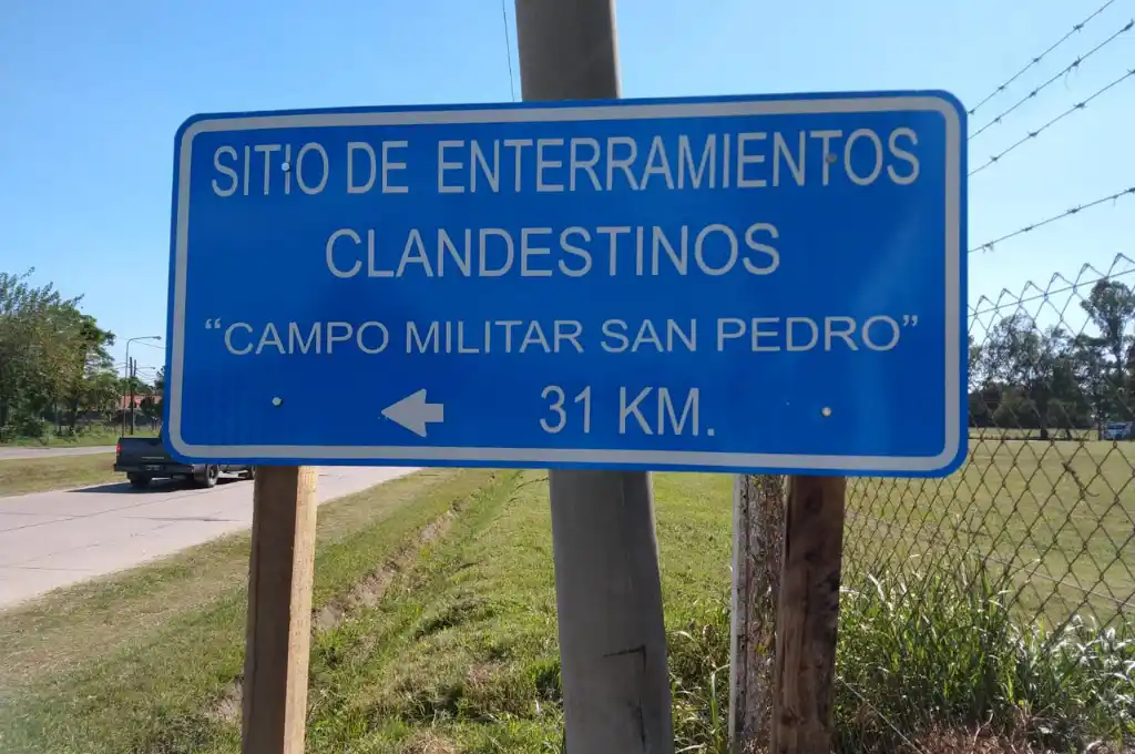 Mes de la Memoria: se señalizó el camino al Ex Campo Militar San Pedro