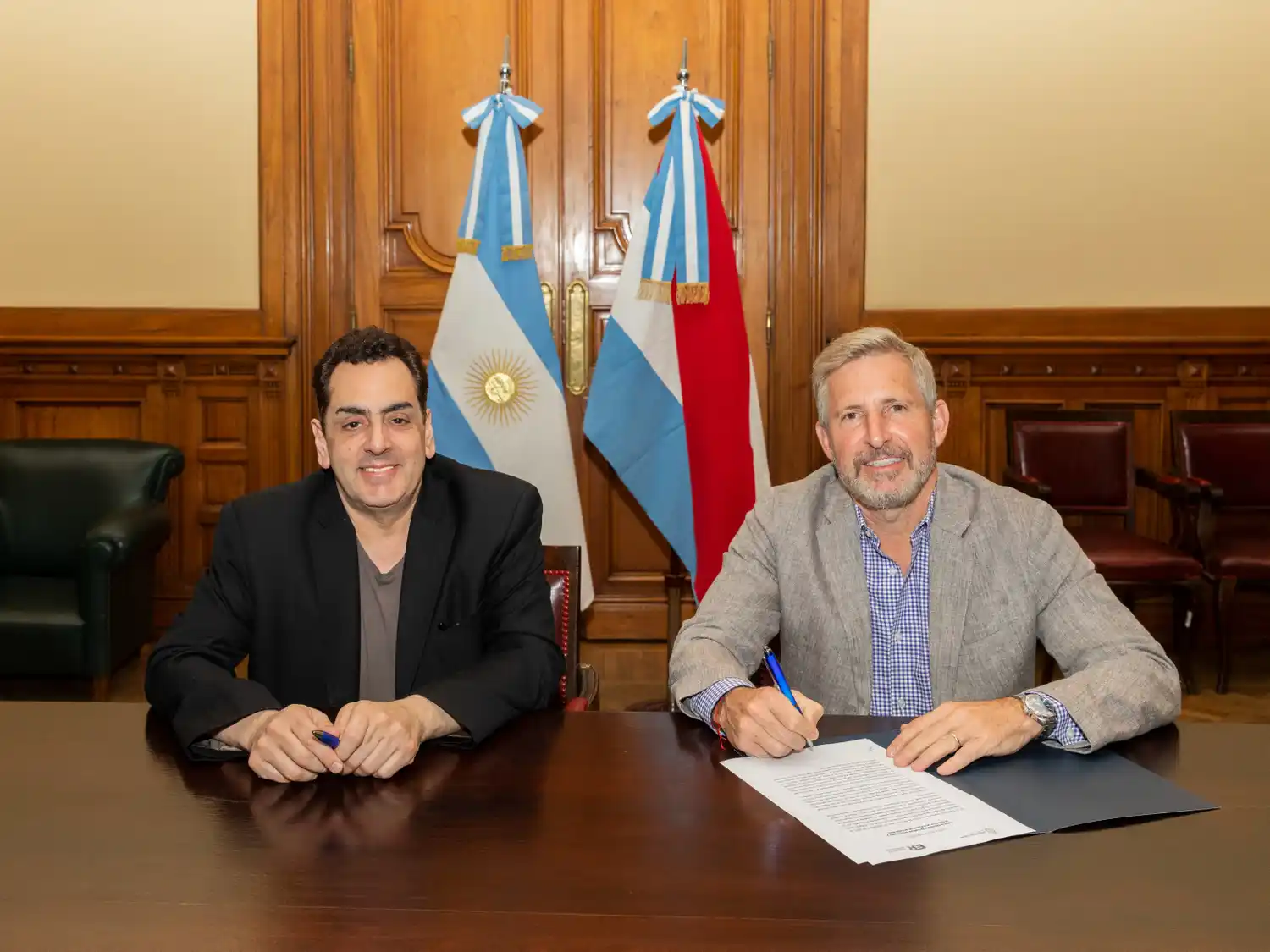 Frigerio y Cifelli firmaron un acuerdo para la restauración y puesta en valor del Palacio San José