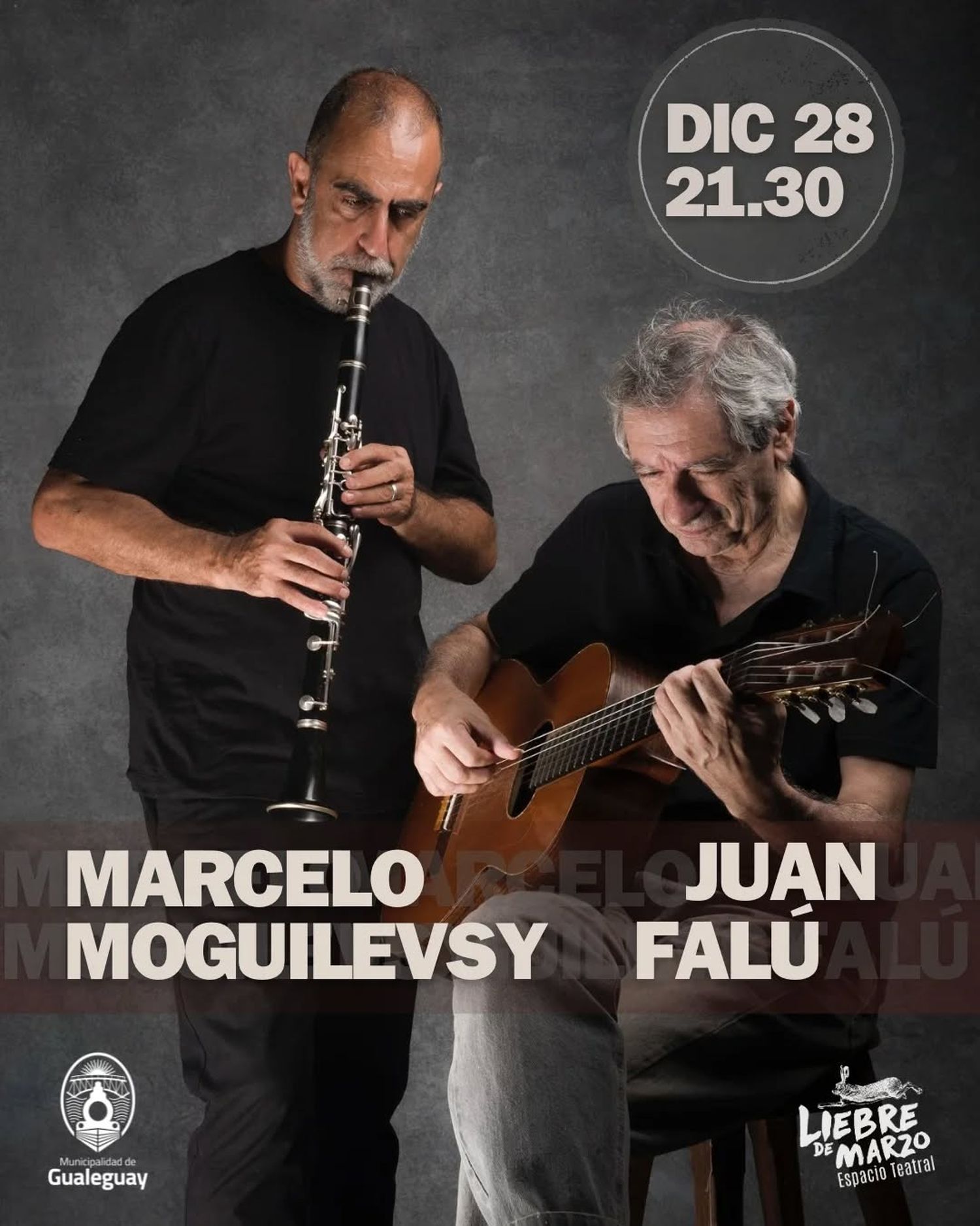 Los reconocidos artistas brindarán un espectáculo de primer nivel en nuestra ciudad.