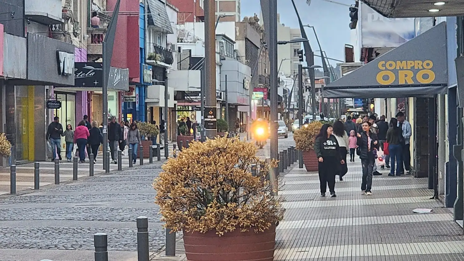Hubo movimiento en la ciudad y la circulación de micros mermó el impacto del paro.